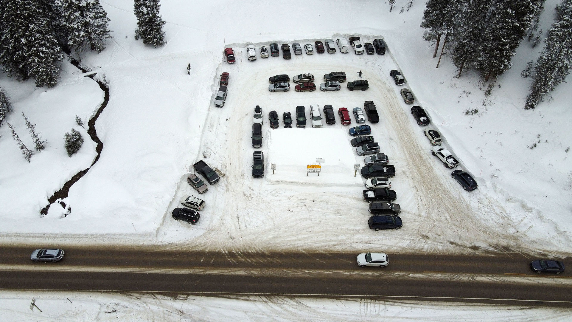 Coal Creek trailhead and parking lot